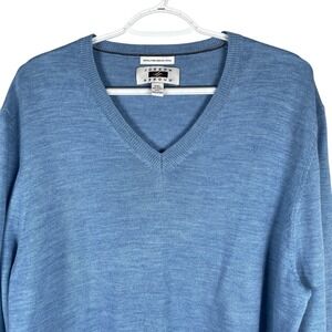 Joseph Abboud Blue V-Neck Sweater